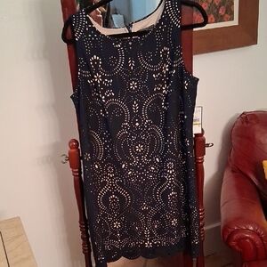 Jessica Howard Black  and Tan  Petite Dress Sz.14P